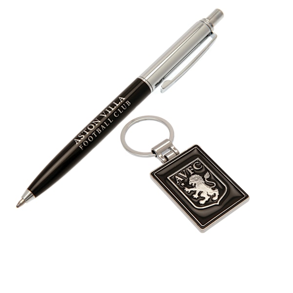 Aston Villa FC Nyckelringsset One Size Svart/Stål Black/Steel One Size