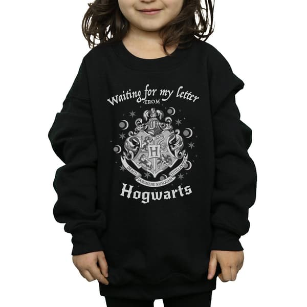 Harry Potter Flickor Hogwarts Väntar På Mitt Brev Tröja 7- Black 7-8 Years