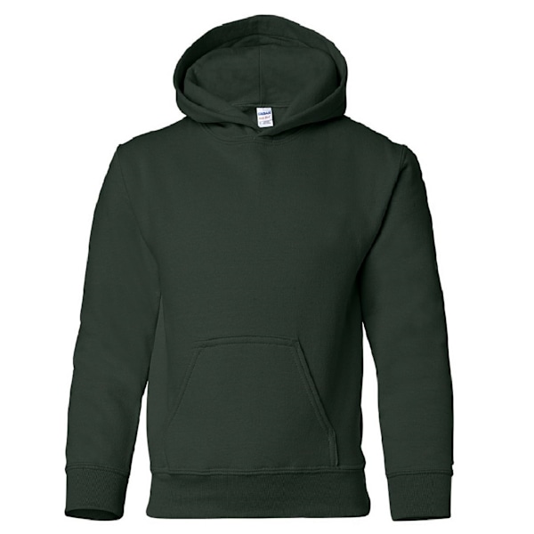 Gildan Heavy Blend Unisex Barn Hoodie / Huva Forest Green XS