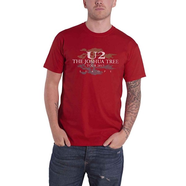 U2 Unisex Vuxen Joshua Tree Ryggtryck T-shirt M Röd Red M