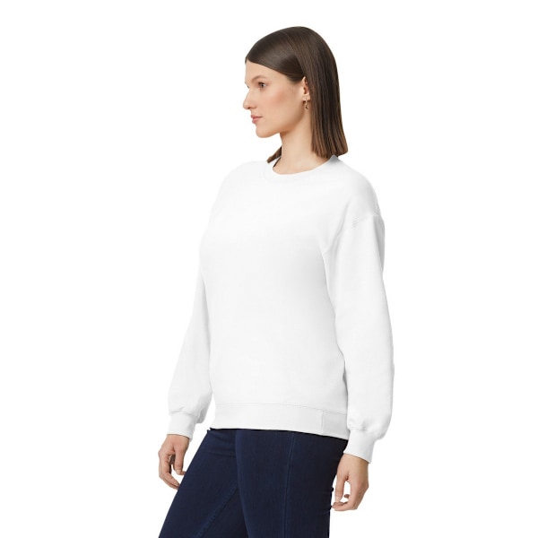 Gildan Herr Midweight Crew Neck Sweatshirt 4XL Vit White 4XL