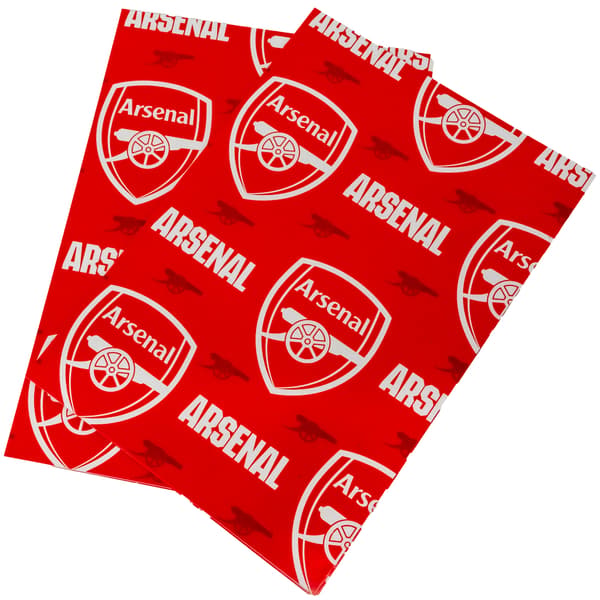 Arsenal FC Text Presentpapper One Size Röd/Vit Red/White One Size