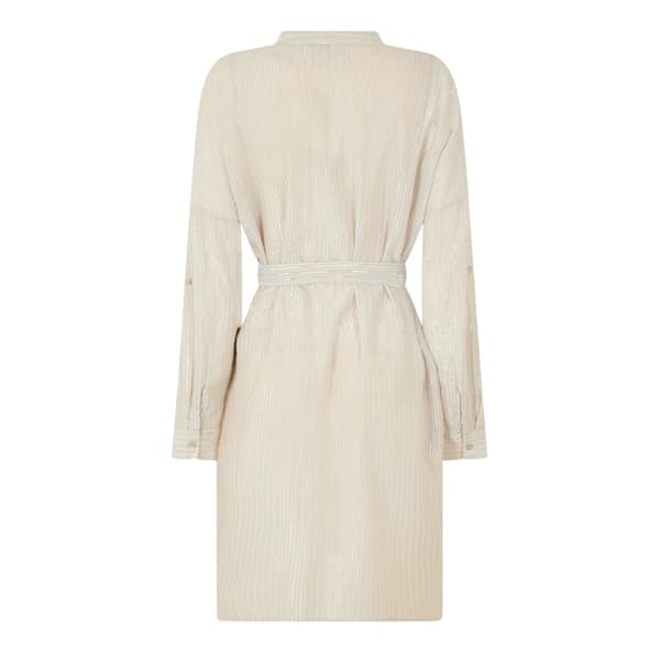 Vero Moda Dam Ines Randig Skjortklänning 8 UK Silver Silver 8 UK