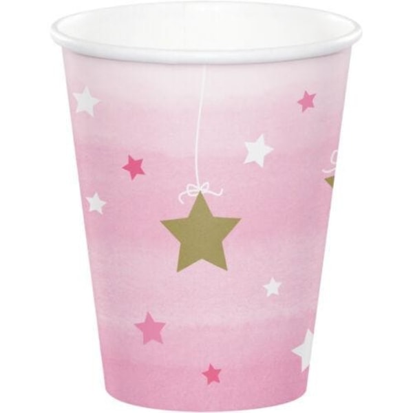 Creative Converting One Little Star Pappersblekningsfestkopp (Förpackning Pink/White One Size