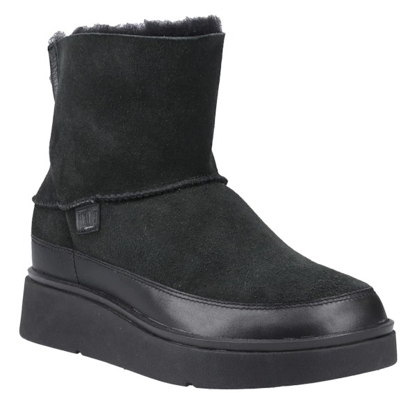 FitFlop Dam/Dam Gen-FF Mini Läder Ankelstövlar 7 UK Alla All Black 7 UK