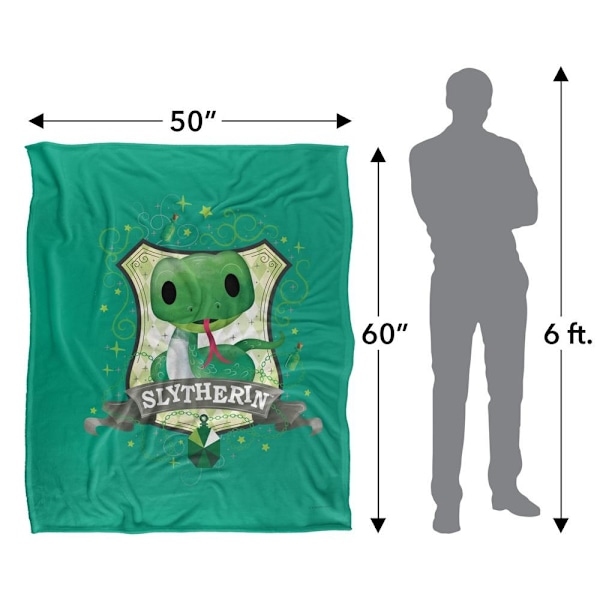 Harry Potter Slytherin Söt Filt One Size Flerfärgad Multicoloured One Size