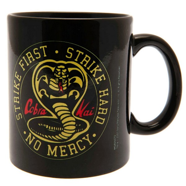 Cobra Kai Strike First No Mercy Mug En Storlek Svart/Gul Black/Yellow One Size