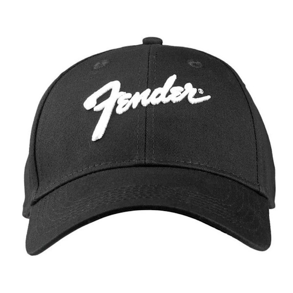 Fender Unisex Vuxen Logobasbollkeps Storlek One Svart Black One Size