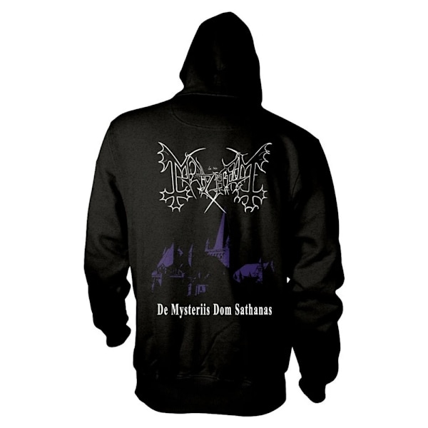 Mayhem Unisex Adult De Mysteriis Dom Sathanas Full Zip Hoodie X Black XL