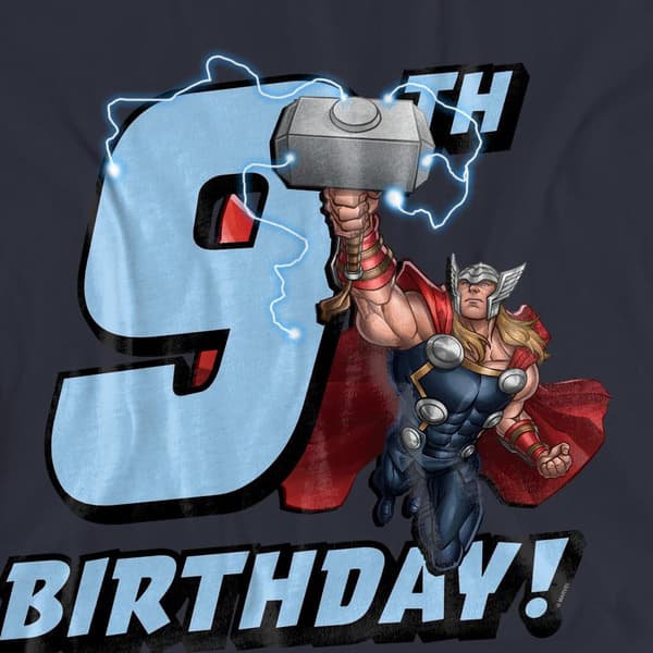 Thor Dam/Dam 9-årsdag T-shirt L Mörkblå Deep Navy L