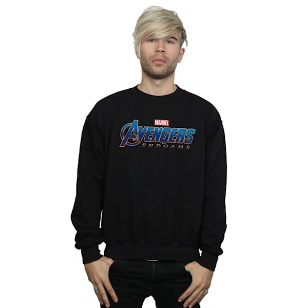 Marvel Mens Avengers Endgame Logo Sweatshirt XXL Svart Black XXL