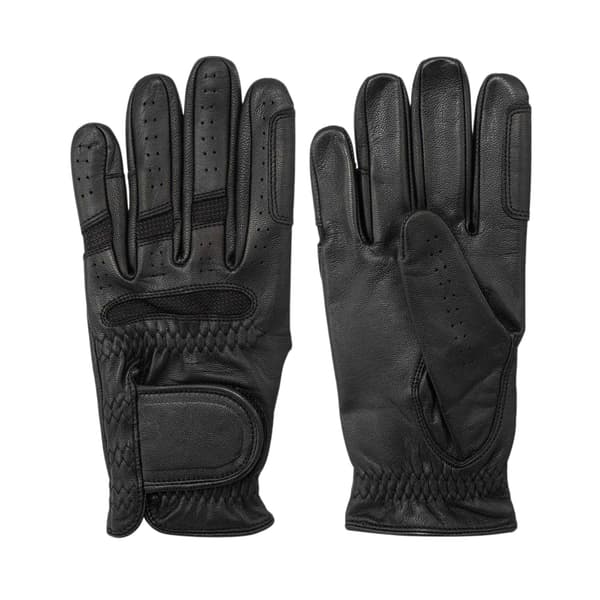 Requisite Dam/Kvinnor Läder Ridhandskar S-M Svart Black S-M