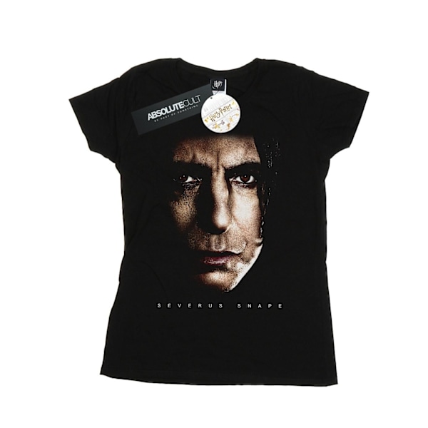 Harry Potter Dam/Kvinnor Severus Snape Porträtt Bomull T-Shir Black L