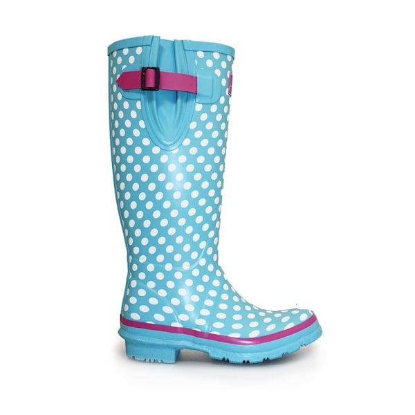 Lunar Dam/Dam Polka Dot Wellington Stövlar 4 UK Pale Blue/W Pale Blue/White/Pink 4 UK