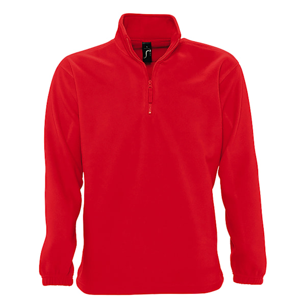 SOLS Ness Unisex Anti-Pilling Fleece Top med dragkedja, XL, Röd Red XL
