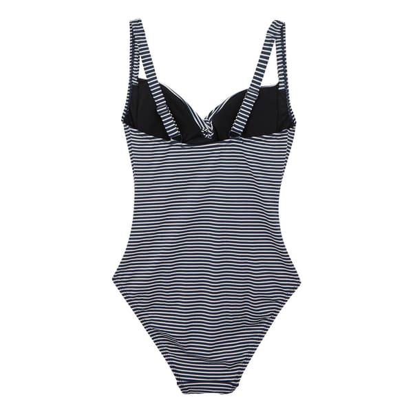 Regatta Dam/Dam Stripe Seersucker Magkontroll Baddräkt Navy/White 22 UK