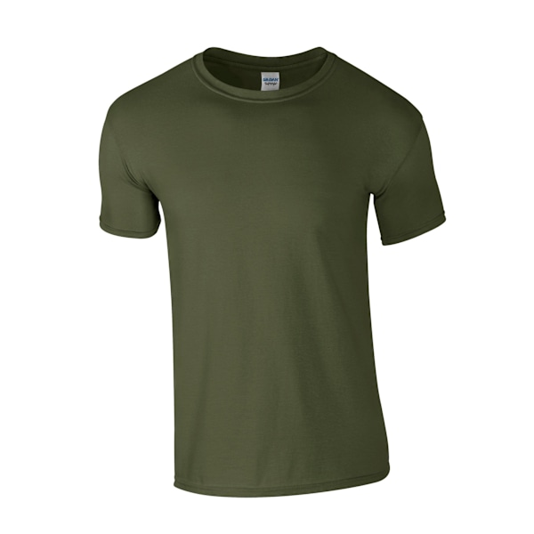 Gildan Herr Softstyle Heather T-shirt 4XL Militärgrön Military Green 4XL