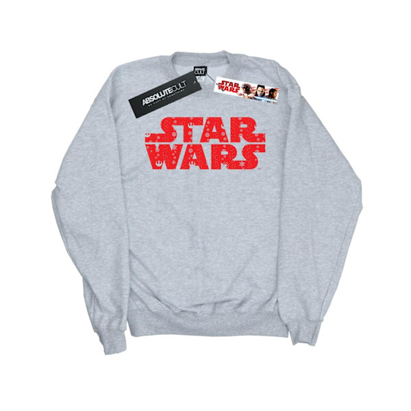 Star Wars Boys Jul Logo Sweatshirt 5-6 år Sports Grey Sports Grey 5-6 Years