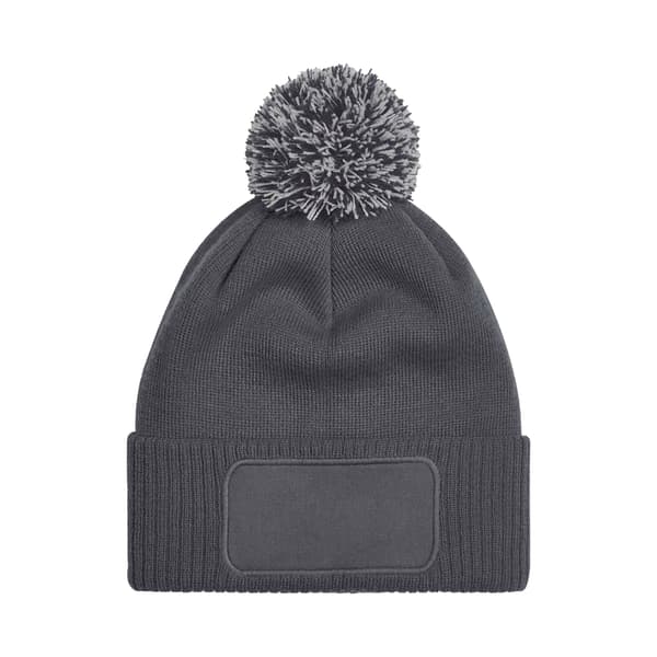 Beechfield Unisex Snowstar Printers Beanie i storlek One Size Grap Graphite Grey/Light Grey One Size