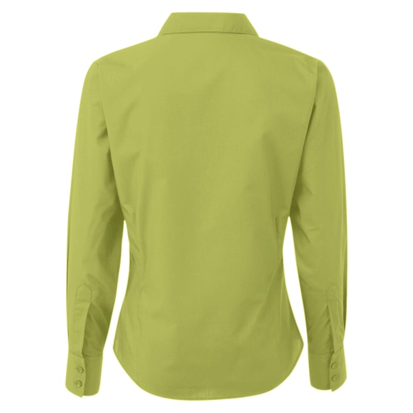 Premier Dam/Dam Poplin Långärmad Blus 14 Lime Lime 14