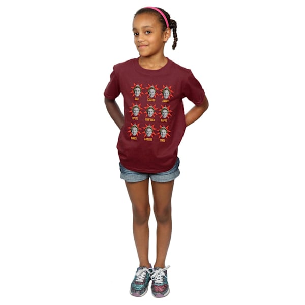 Elf Girls Buddy Moods Bomull T-shirt 5-6 år Bourgogne Burgundy 5-6 Years