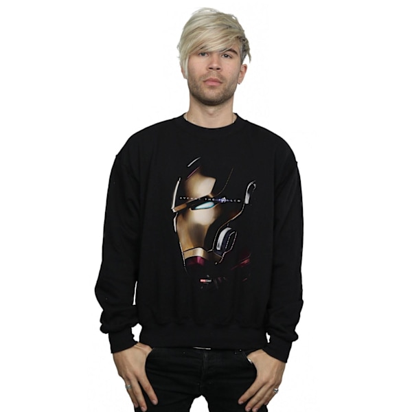 Marvel Mens Avengers Endgame Avenge The Fallen Iron Man Sweatshirt Black L