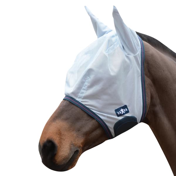 Saxon Mesh Mask Full White/Navy White/Navy Full