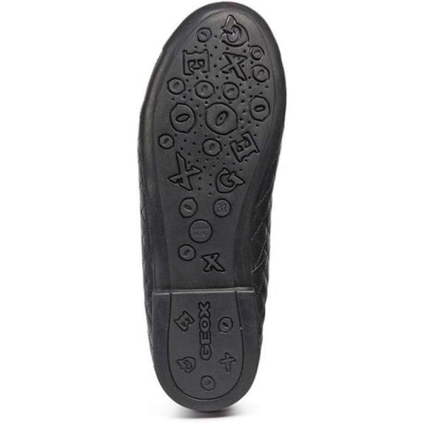 Geox Flickor Rosett Läder Skolskor 12.5 UK Barn Svart Black 12.5 UK Child