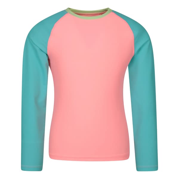 Mountain Warehouse Långärmad Rash Top för Barn/Ungdomar 13 År Turquoise 13 Years
