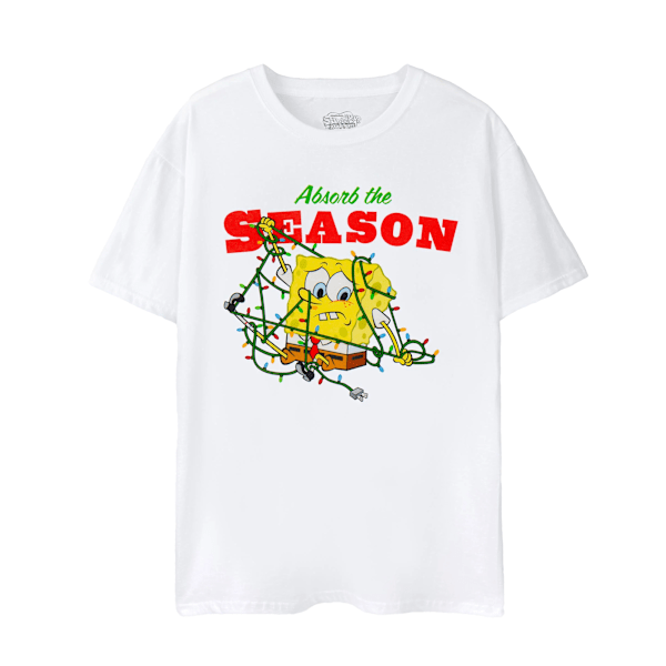 SpongeBob SquarePants Herr Absorb The Season Jul T-shirt White S