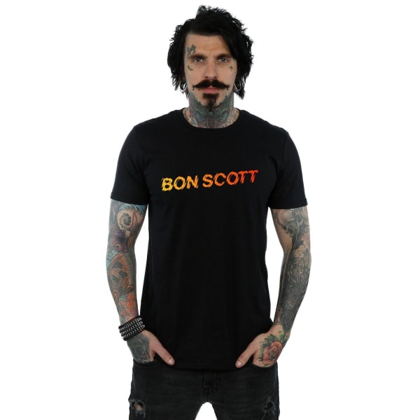 Bon Scott Herr Shattered Logo T-Shirt 4XL Svart Black 4XL