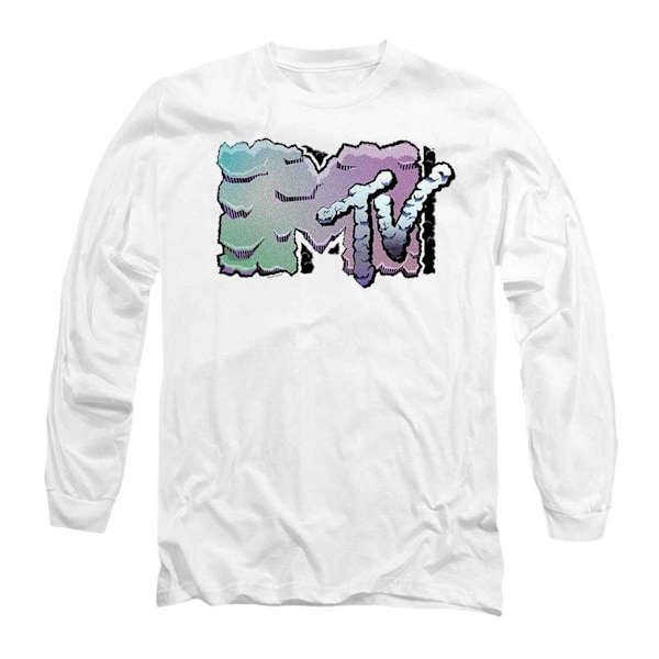 MTV Unisex Vuxen Gradient T-Shirt XL Vit White XL