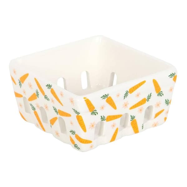 Something Different Morotsland Keramikkorg One Size Vit/ White/Orange One Size
