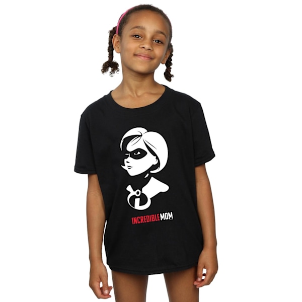 Disney Girls The Incredibles Incredible Mom Bomull T-shirt 7-8 Black 7-8 Years