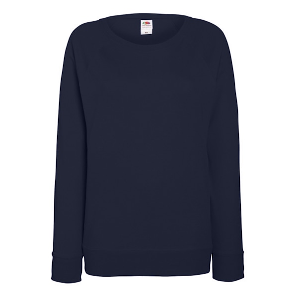 Fruit OF The Loom Dam Lätt Raglantröja med Figursydd Passform ( Deep Navy XS