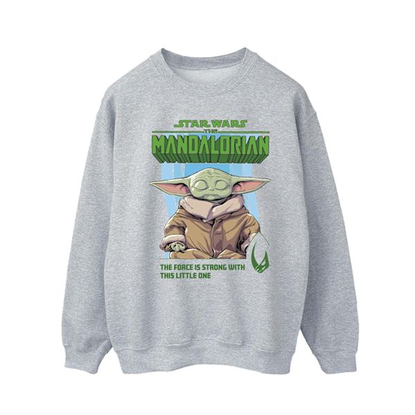 Star Wars The Mandalorian The Force Is Strong Sweatshirt 4 för män Sports Grey 4XL