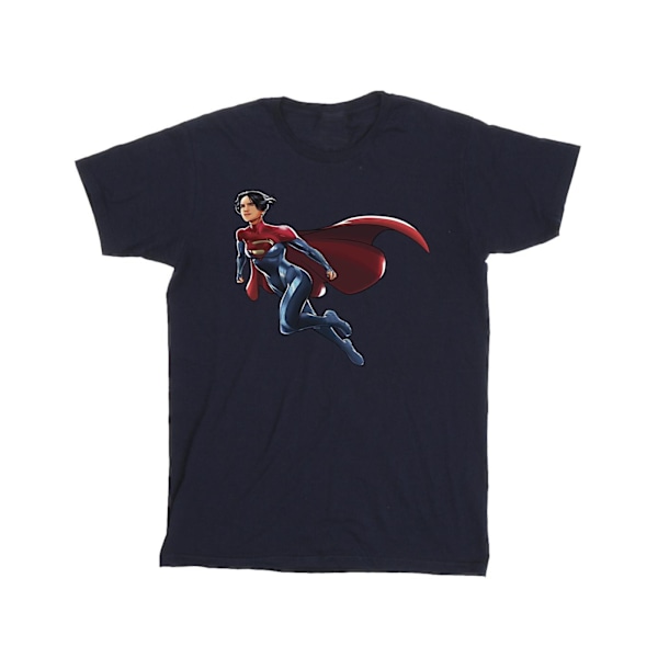 DC Comics Girls The Flash Supergirl Bomull T-shirt 12-13 år Navy Blue 12-13 Years