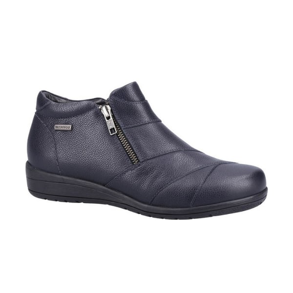 Fleet & Foster Dam/Dam Friesan Leather Boots 5 UK N Navy 5 UK