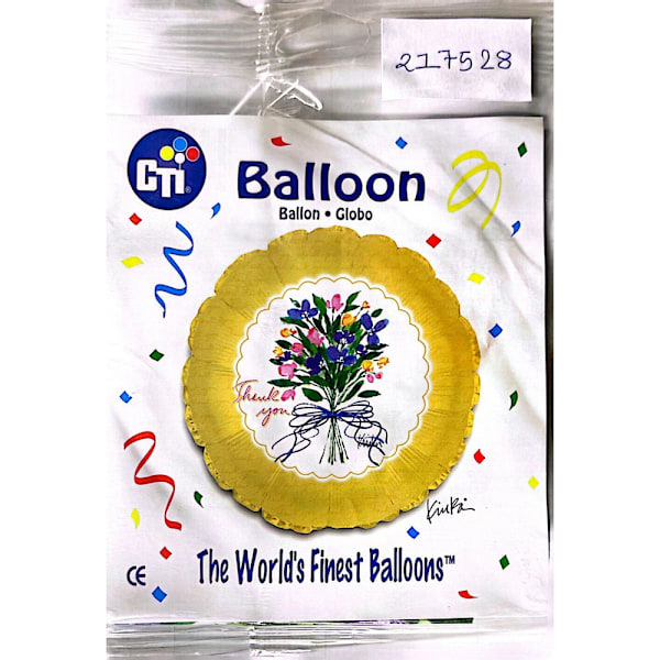 Spot on Gifts Världens Finaste Tack Folieballong En Storlek Yellow/White One Size