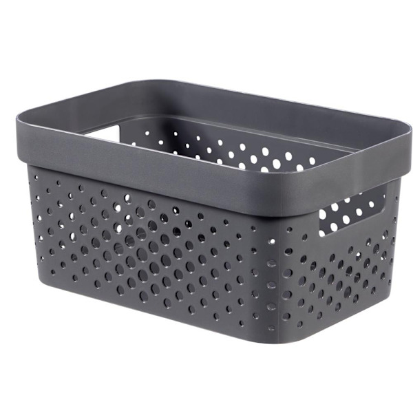 Curver Perforerad Återvunnen Korg 4,5L Mörkgrå Dark Grey 4.5L