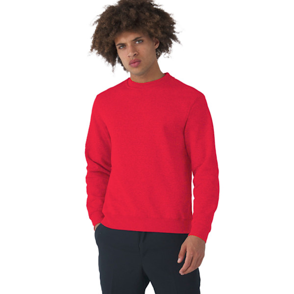 B&C Herrtröja S Heather Red Heather Red S