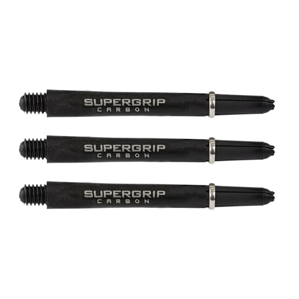 Harrows Super Grip Carbon Dart Stem (3-pack) 48mm Svart/Silver Black/Silver 48mm