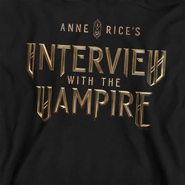 Interview With The Vampire Barn/Barn Guldlogotyp Tröja Med Huva Black 5-6 Years