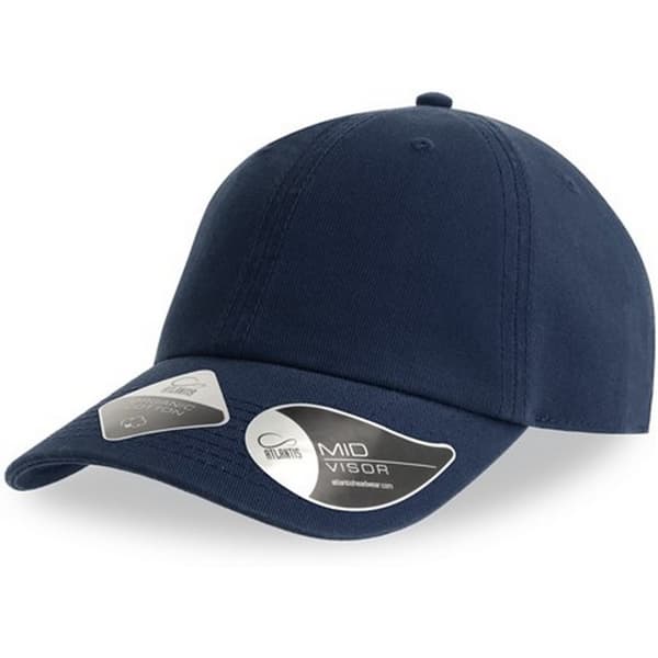 Atlantis Unisex Vuxen Fraser 6-Panel Ekologisk Bomulls Baseballkeps Navy One Size