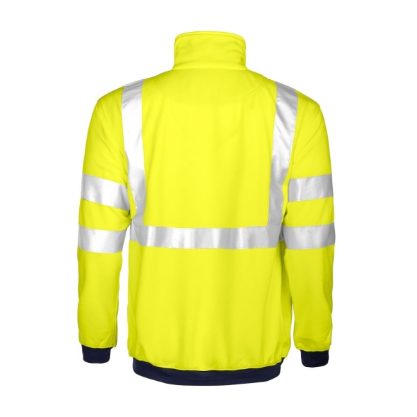 Projob Herr High-Vis Sweatshirt 3XL Gul/Navy Yellow/Navy 3XL