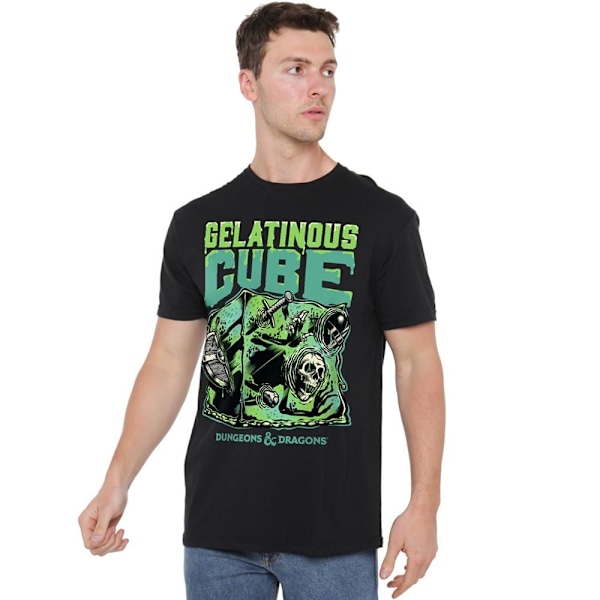 Dungeons & Dragons Gelatinous Cube Syra T-shirt för män XXL Svart Black XXL