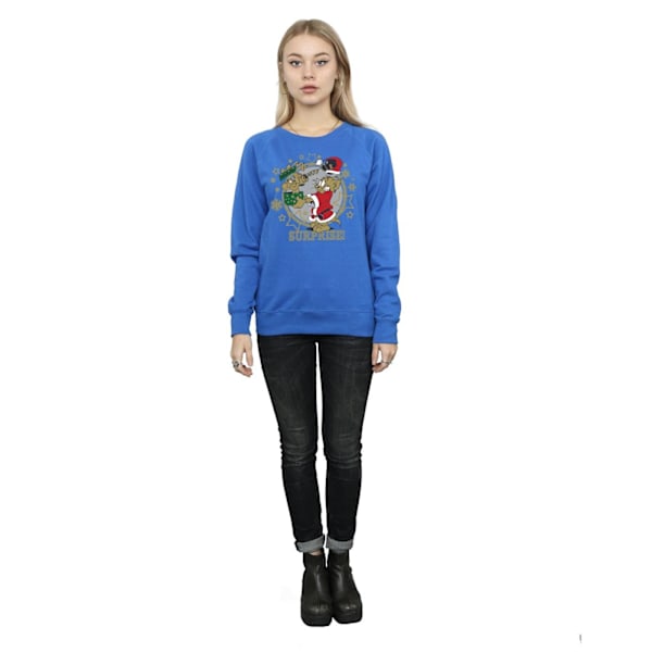 Tom And Jerry Dam/Damer Jul Överraskning Sweatshirt L Roy Royal Blue L