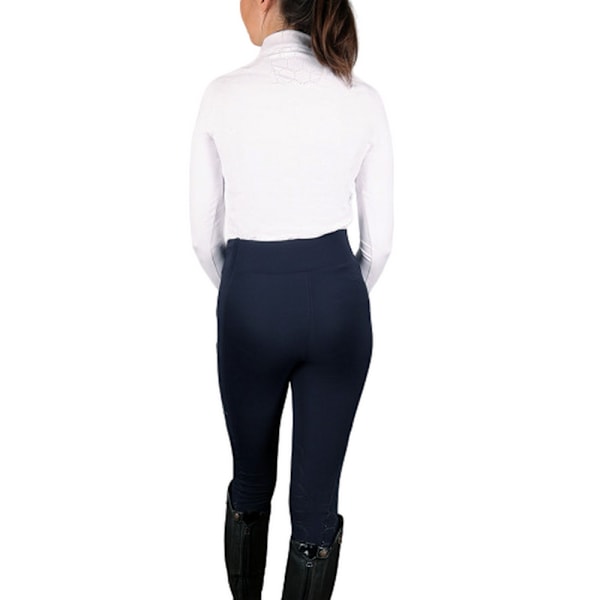 Coldstream Dam/Kvinna Ecclaw Elite Base Layer Topp med Upphöjd Logotyp White M