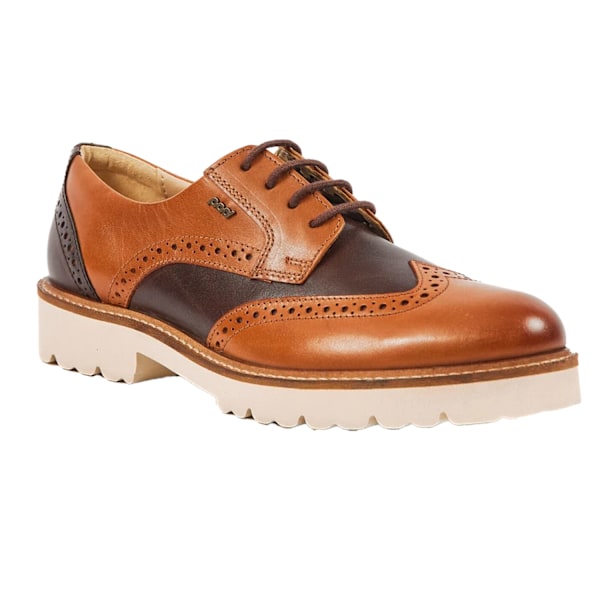 POD Herr Kortney Brogues i Läder 4 UK Tan Tan 4 UK