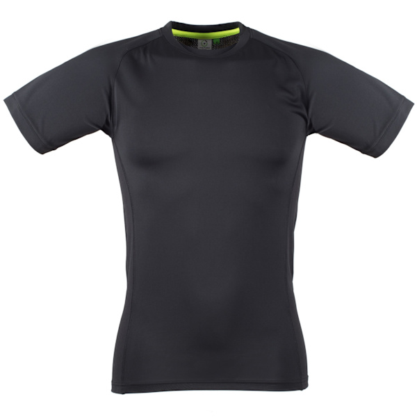 Tombo Teamsport Herr Slim Fit Kortärmad T-shirt 2XL Svart / Black / Black 2XL